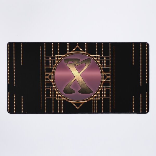 Item preview, Art Nouveau monogram X 20s vintage letters designed and sold by Xarah.