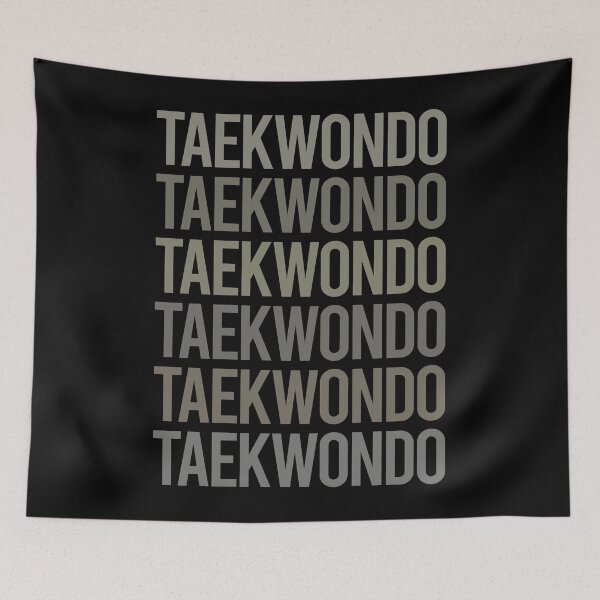 Item preview, Gray Text Art Taekwondo Tae Kwon Do Taekwon-Do designed and sold by TartSpiderWeb.