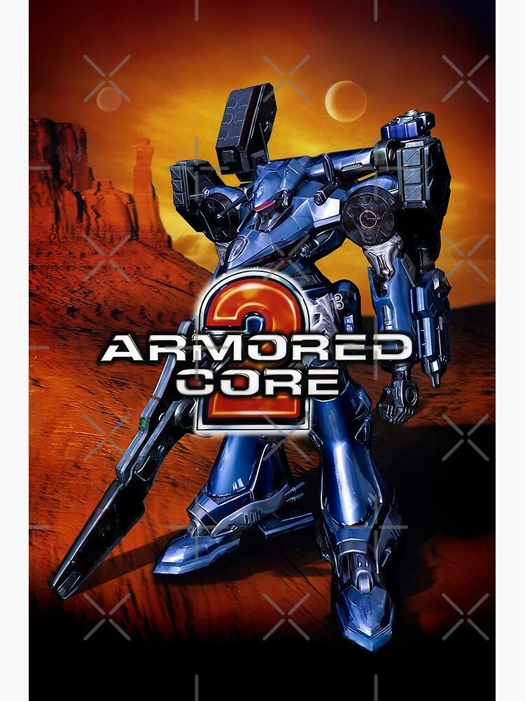 Armored Core 2 PS2 Original 2000 Ad Authentic Video Game Promo Art