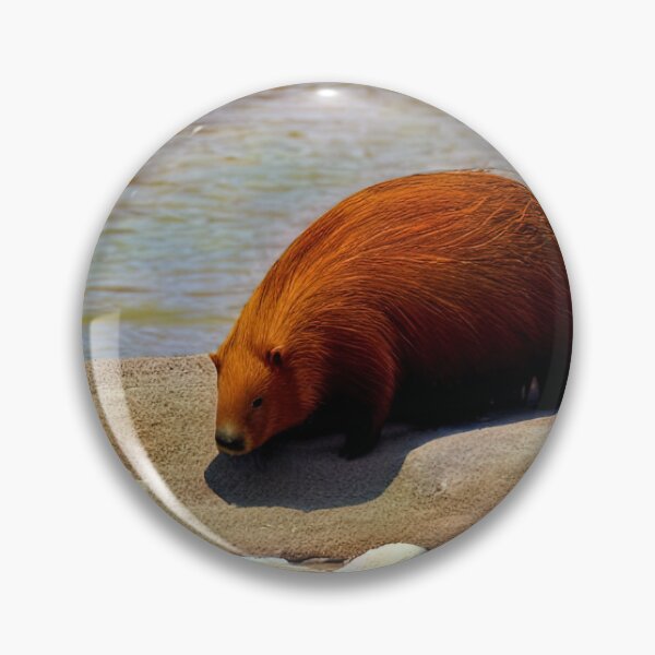 Artikelvorschau, Capybara Near Lake animiertes CGI entworfen und verkauft von SubtleSplit.