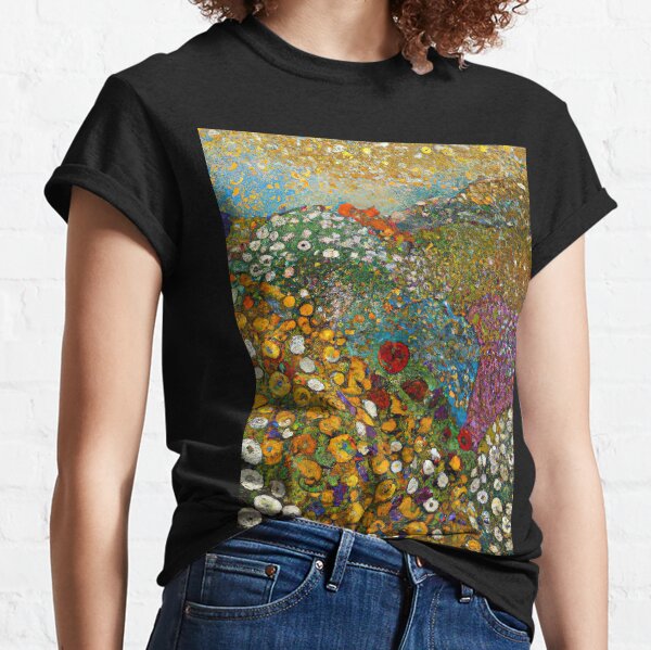 Pendentif Gustav Klimt : Jardin en fleur (printemps)
