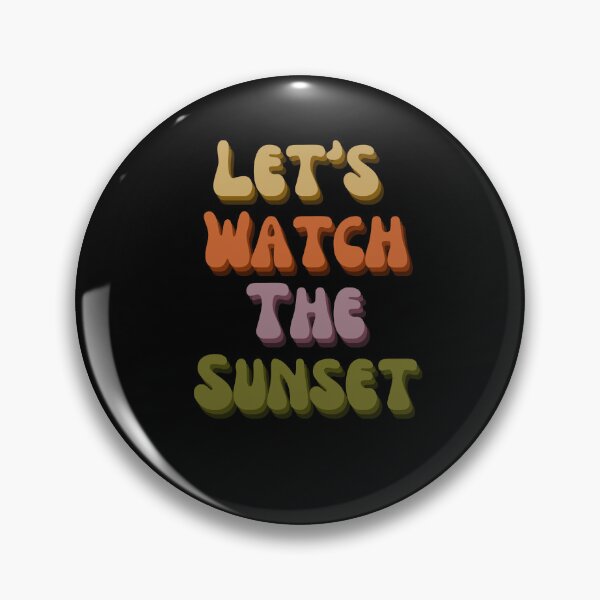 Item preview, Let's Watch The Sunset Retro Lettering designed and sold by Jalib.