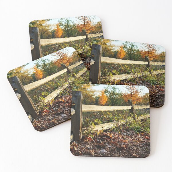 Item preview, Rustic Wooden Fence in Autumn designed and sold by Nalinne Jones.
