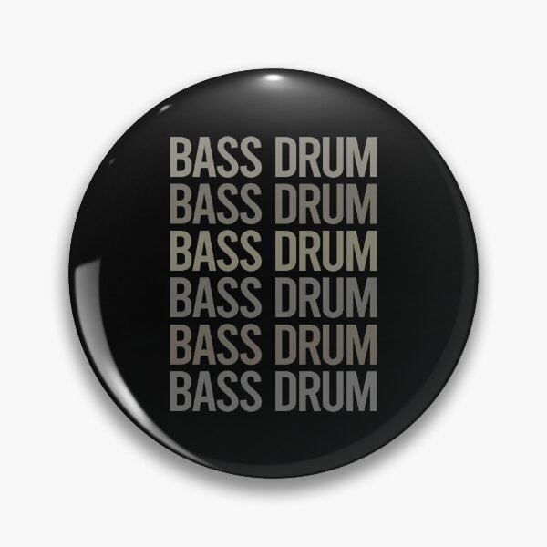 Item preview, Gray Text Art Bass Drum designed and sold by TartSpiderWeb.