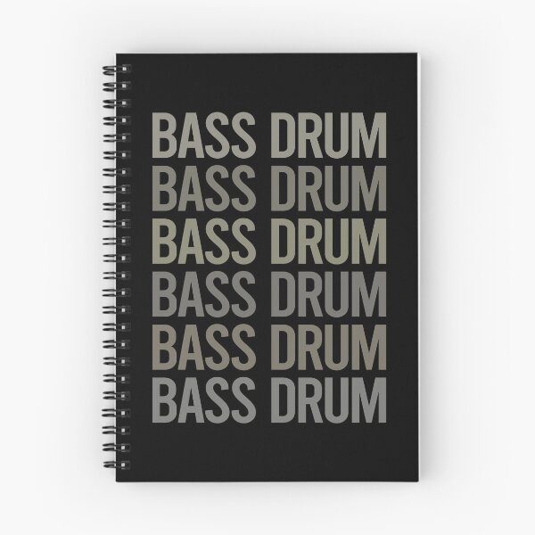 Item preview, Gray Text Art Bass Drum designed and sold by TartSpiderWeb.