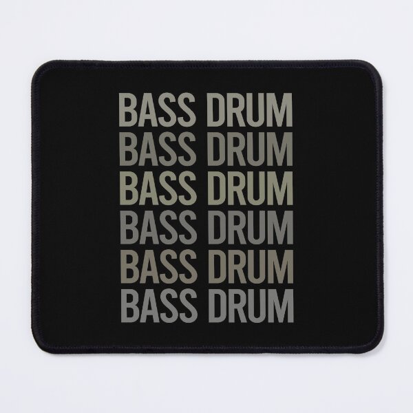 Item preview, Gray Text Art Bass Drum designed and sold by TartSpiderWeb.