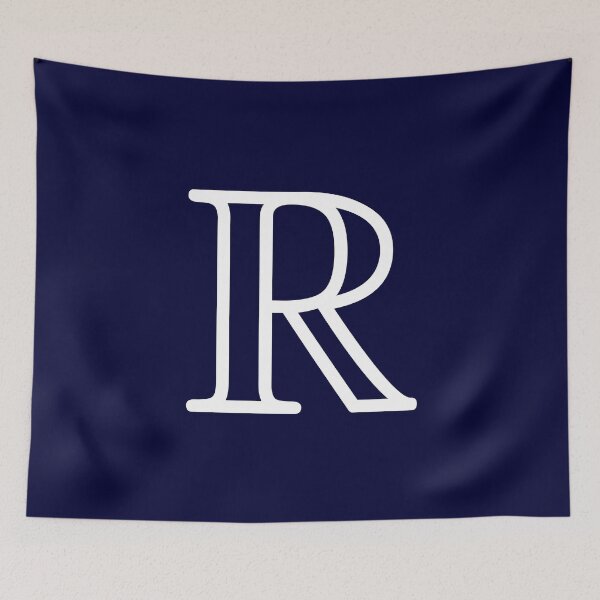 Item preview, Navy Blue Simple Monogram R designed and sold by rewstudio.