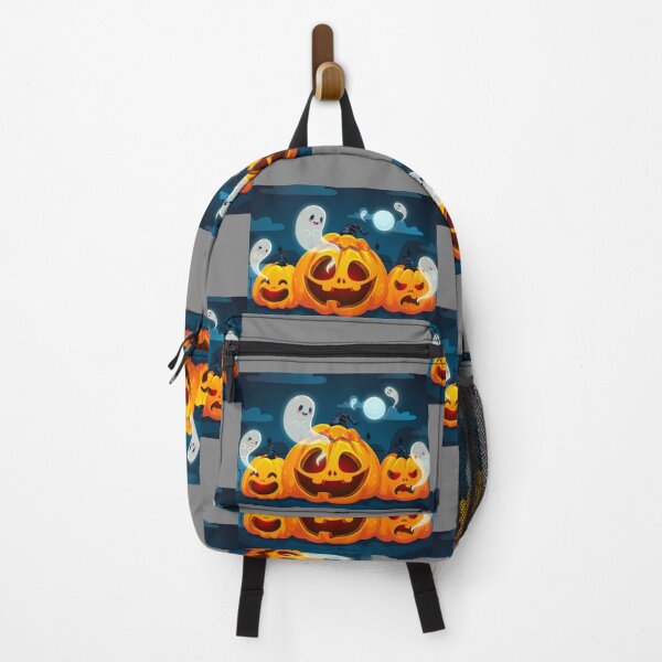 Item preview, halloween scary evil pumpkin funny pumpkin head with ghosts and the moon designed and sold by BEAUTY ⭐⭐⭐⭐⭐.