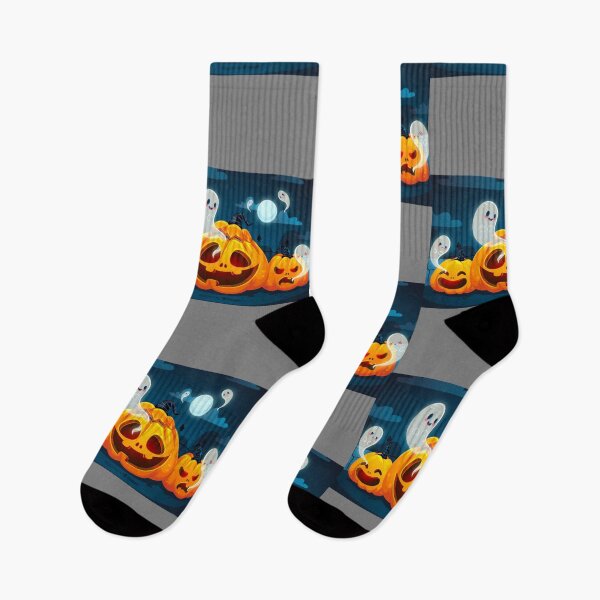 Item preview, halloween scary evil pumpkin funny pumpkin head with ghosts and the moon designed and sold by BEAUTY ⭐⭐⭐⭐⭐.