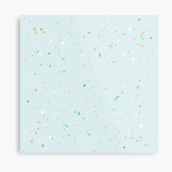 Terrazzo Pattern Metal Print
