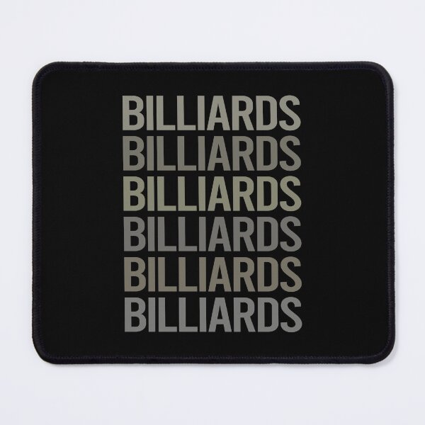 Item preview, Gray Text Art Billiards designed and sold by TartSpiderWeb.