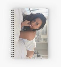 Demi Lovato laying in bed Spiral Notebook