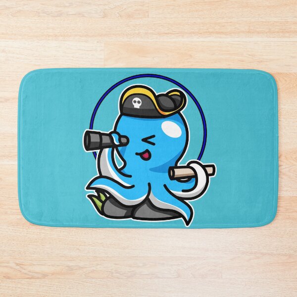 Item preview, Cute Pirate Octopus designed and sold by xxBronchitisxx.