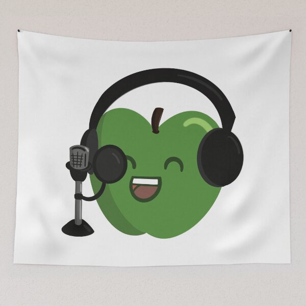 Item preview, An Apple A Day Keeps The Mouth Noise At Bay designed and sold by ChelseaSketch.