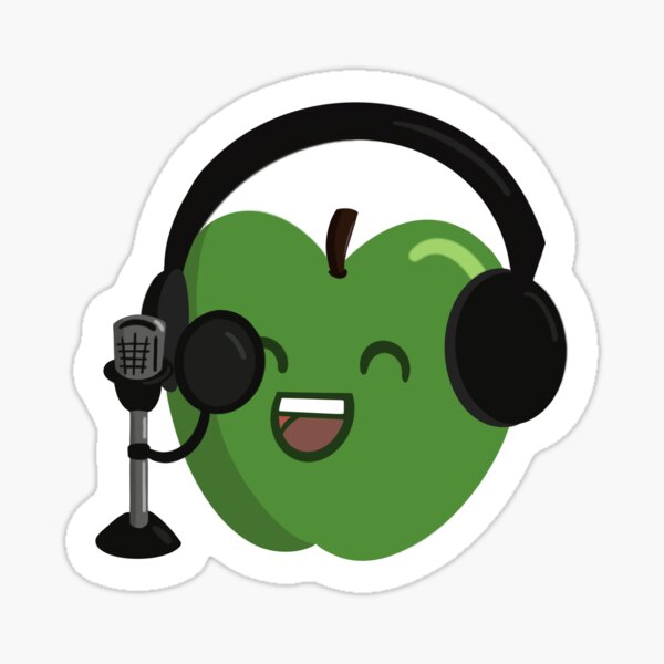 Item preview, An Apple A Day Keeps The Mouth Noise At Bay designed and sold by ChelseaSketch.