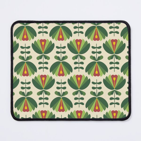 Item preview, 2049 - cornflowers, green / red designed and sold by RouCouCou.