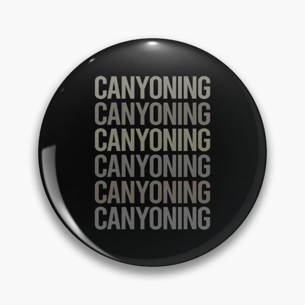 Item preview, Gray Text Art Canyoning Canyoneering designed and sold by TartSpiderWeb.