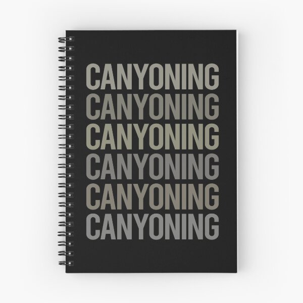 Item preview, Gray Text Art Canyoning Canyoneering designed and sold by TartSpiderWeb.