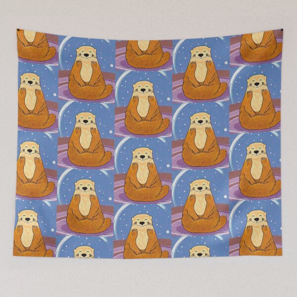 Item preview, Otter Space, Meditating Otter Zen Illustration designed and sold by SubtleSplit.