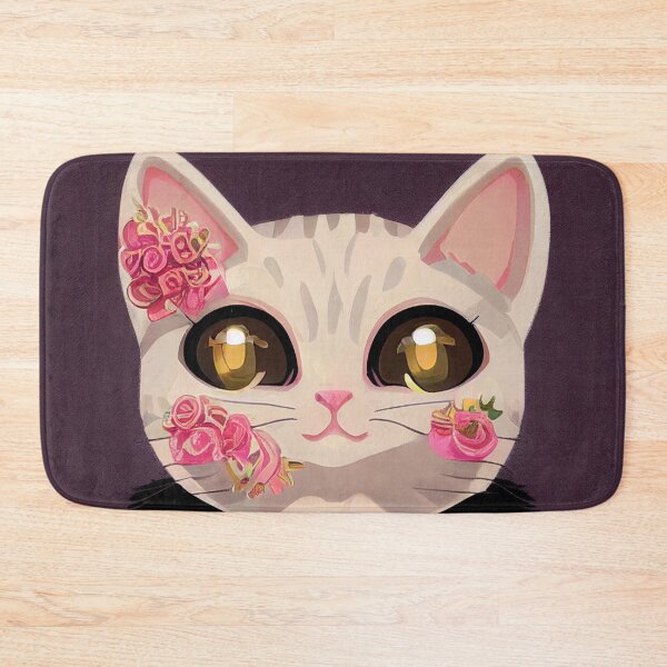 Item preview, Kitten Roses Art Print designed and sold by SmirkingDesigns.