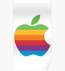 Vintage Apple Logo Poster