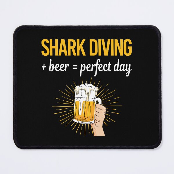 Item preview, Beer Perfect Day Shark Diving Diver designed and sold by WigglesDailey.