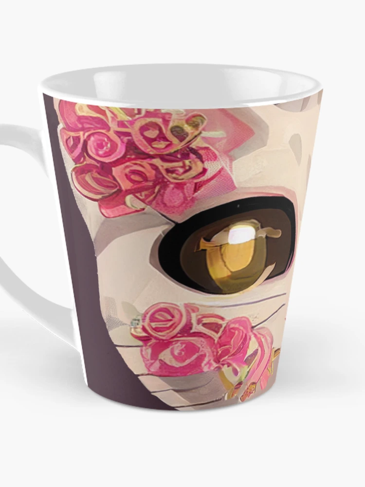Thumbnail 3 of 4, Coffee Mug, Kitten Roses Sticker designed and sold by SmirkingDesigns.