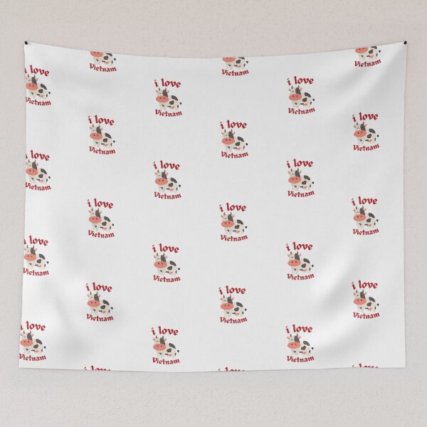 Item preview, I love Vietnam cow  designed and sold by Vietnam and Beyond.