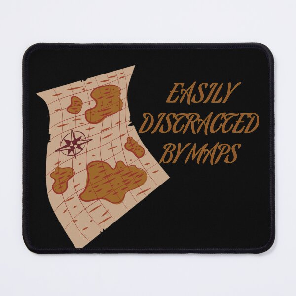 Item preview, Easily distracted by maps designed and sold by We Grow.