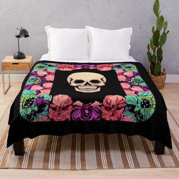 Item preview, Skull And Flowers Pattern designed and sold by nuel-art.