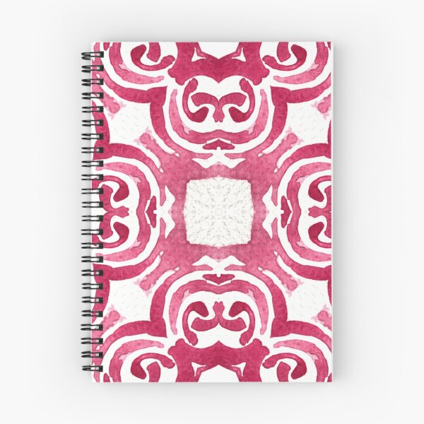 Item preview, Abstract watercolour rococo pattern in enchanting reds, organic swirls and roses mandala style designed and sold by FrancesPoff.