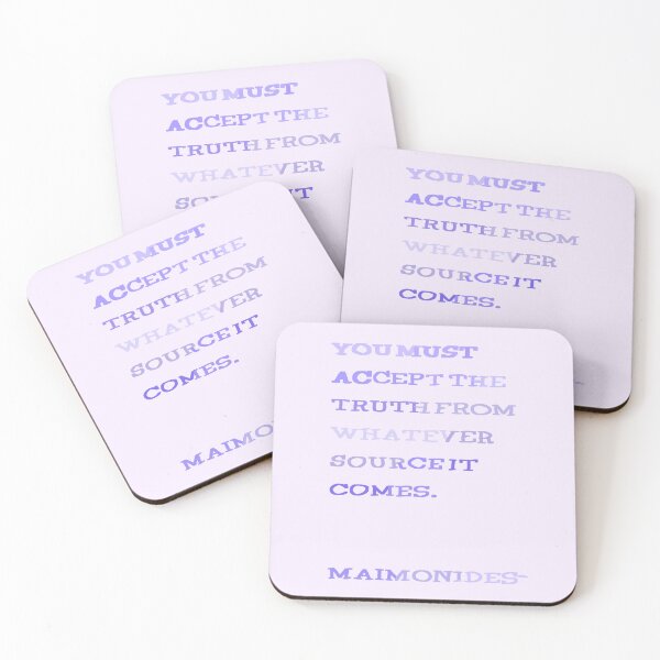 Item preview, Maimonides Truth Quote designed and sold by KennyLucky.