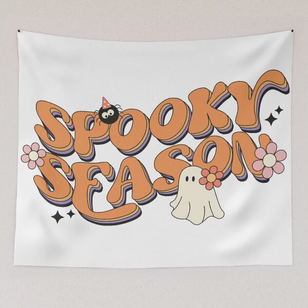 Item preview, Spooky Season Halloween T-Shirt, Cute Ghost Halloween Shirt, Retro Fall Shirt, Fall Shirt, Halloween Vibes Shirt, Spooky Season Boo Tee designed and sold by Art-Self Studio.