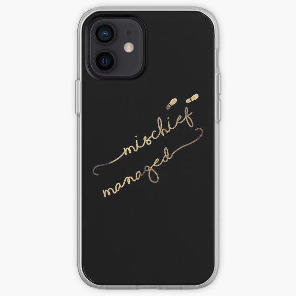 Mischief Managed Signature (black) iPhone Soft Case