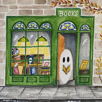 Artwork thumbnail, Bookworm Ghost by Ruthie Covert