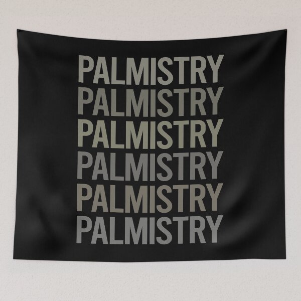 Item preview, Gray Text Art Palmistry Palmist Palm Reading Reader Fortune Telling Teller designed and sold by TartSpiderWeb.
