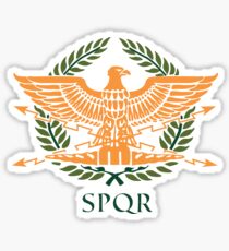 SPQR-White Sticker