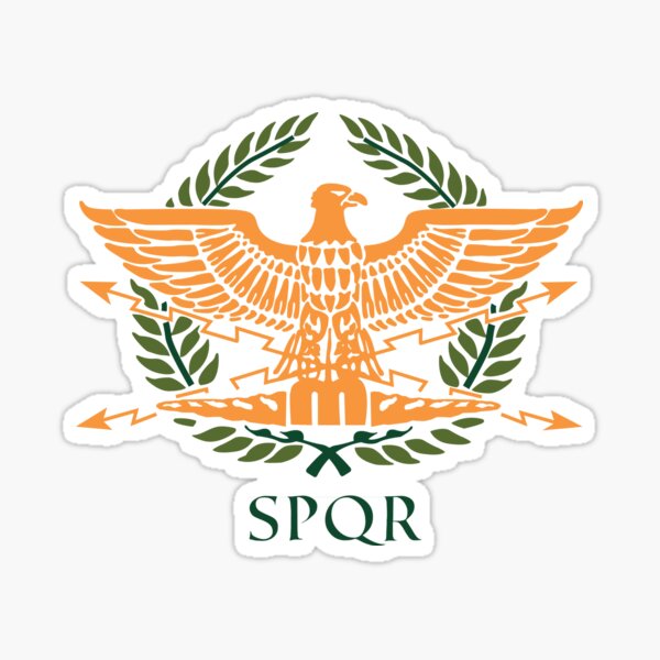 SPQR-White Sticker