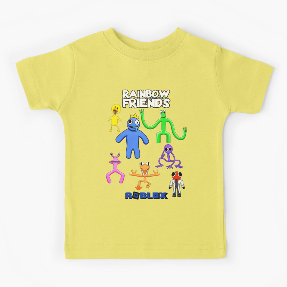 Kids Rainbow Friends Shirt Blue Yellow