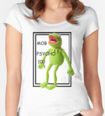 mob psycho 100 shirt Women's Fitted Scoop T-Shirt