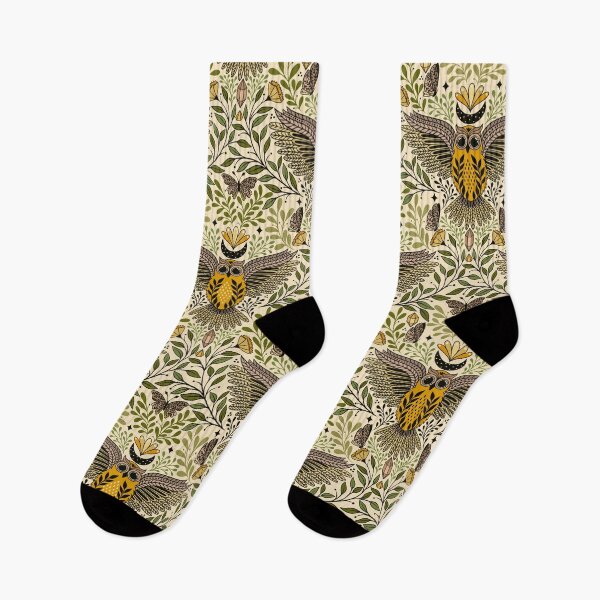 Item preview, Wisdom owl with botanicals and butterflies designed and sold by OzdeBayer.