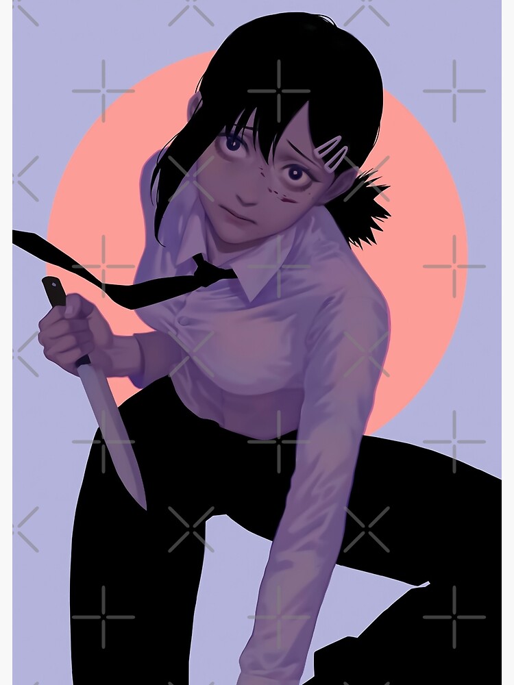 Higashiyama Kobeni Chainsaw Man Epic Design For Fan Art Print For