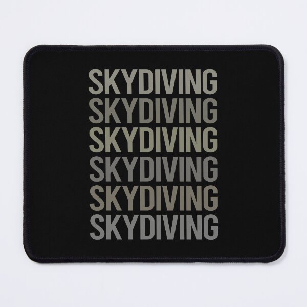 Item preview, Gray Text Art Skydiving Skydive Skydiver designed and sold by TartSpiderWeb.