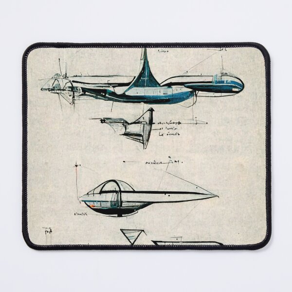 Item preview, Technical Sketch of a Future Plane designed and sold by UnrealArtDude.