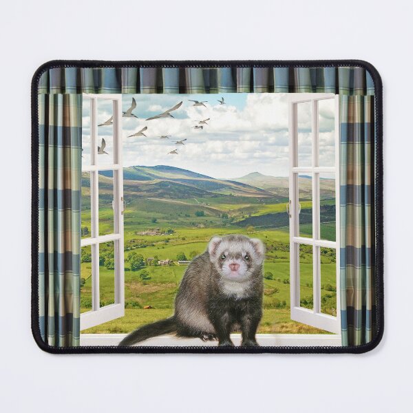 Item preview, Back Home Ferret - Window Ferrets art designed and sold by BarbaraGlebska.