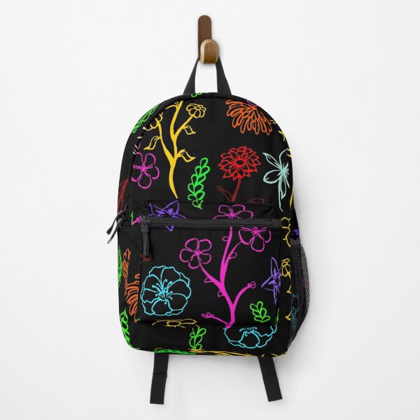 Item preview, Vibrant Flower Pattern Neon & Cute designed and sold by zozoillustrated.