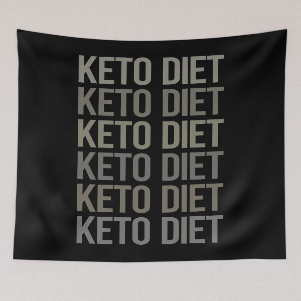 Item preview, Gray Text Art Keto Diet Ketogenic Ketone Ketosis designed and sold by TartSpiderWeb.