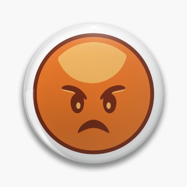 Item preview, I Hate You Angry orange Emoji designed and sold by bolkibox.
