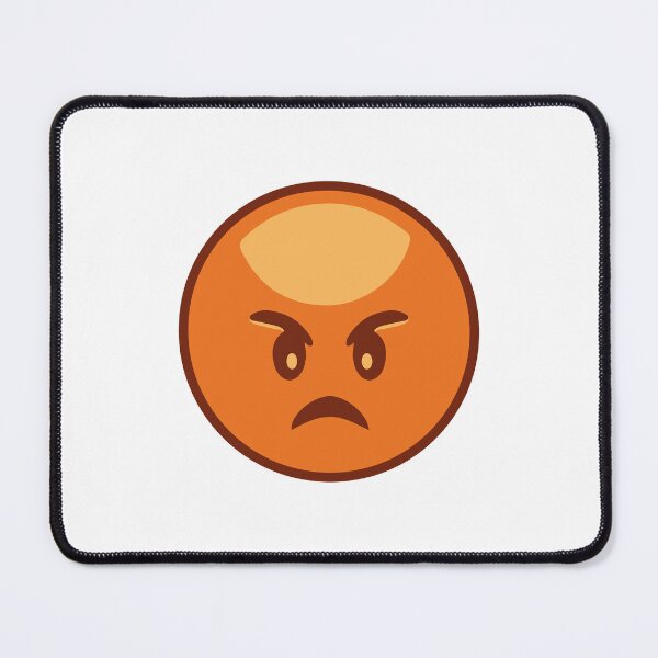 Item preview, I Hate You Angry orange Emoji designed and sold by bolkibox.
