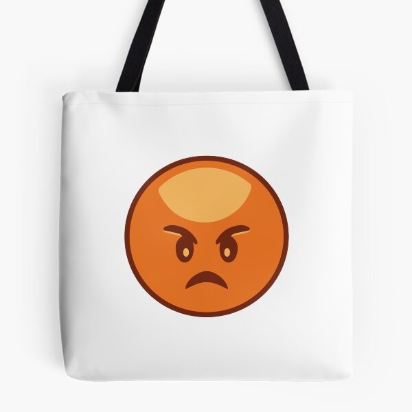 Item preview, I Hate You Angry orange Emoji designed and sold by bolkibox.